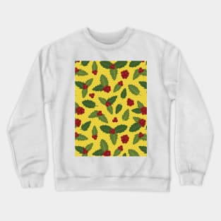 Holly Berry Pattern Crewneck Sweatshirt